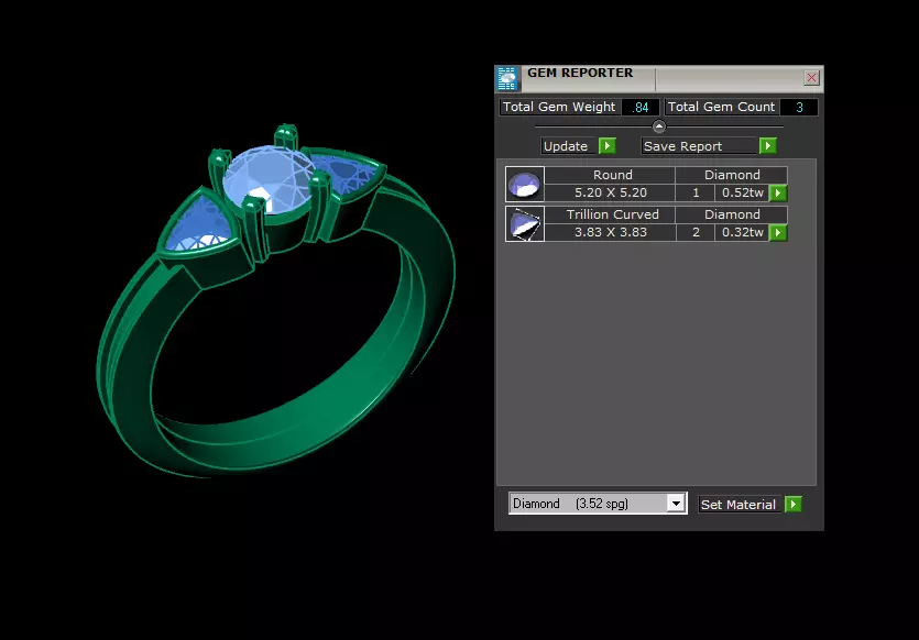 Luxurious Gold Ring with Ruby 3D print model_6