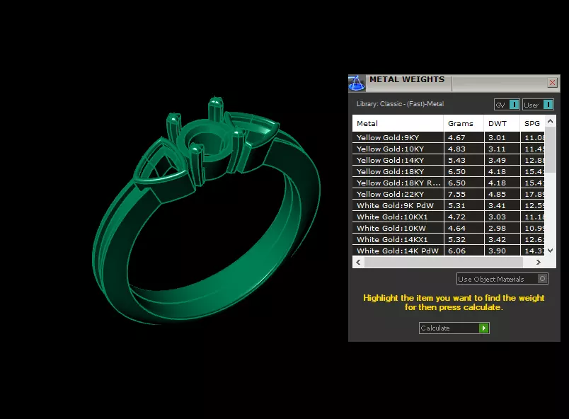 Luxurious Gold Ring with Ruby 3D print model_8