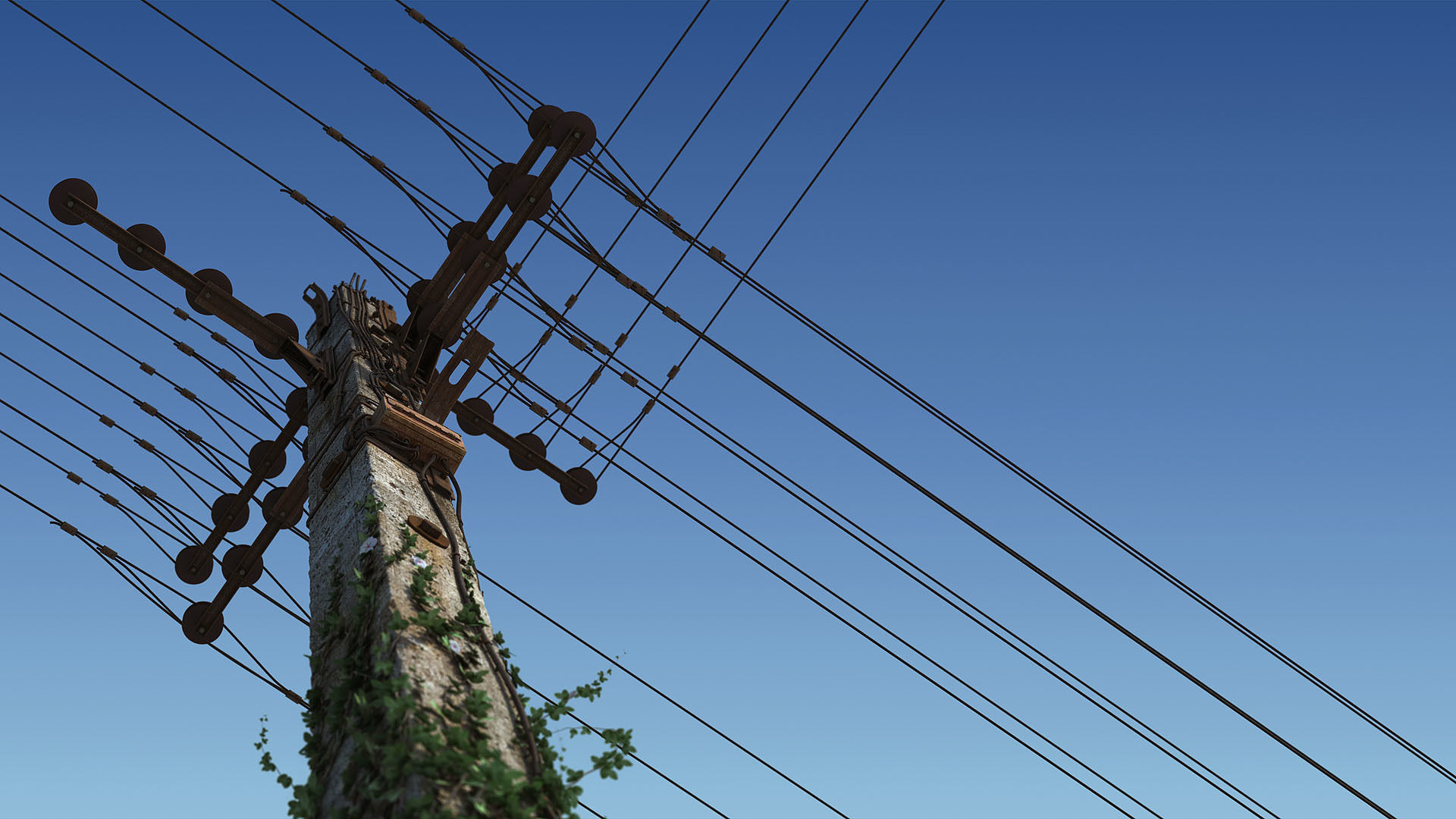 CloseUp - Electric Column scene render 3D model_10