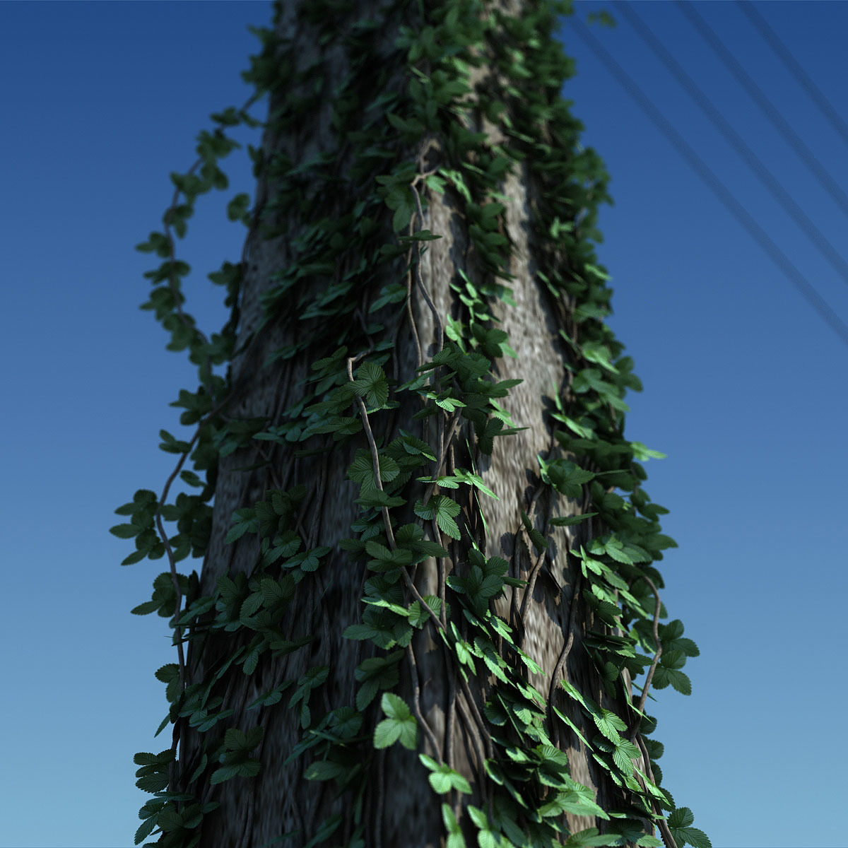 CloseUp - Electric Column scene render 3D model_4