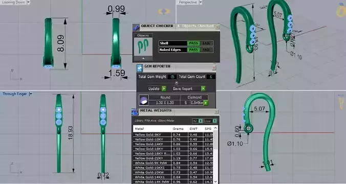 Yellow Gold Diamond Hoop Earring Model gl0029