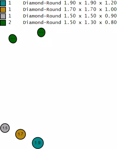 gold pendent of dog style with dimond  3D print model_4