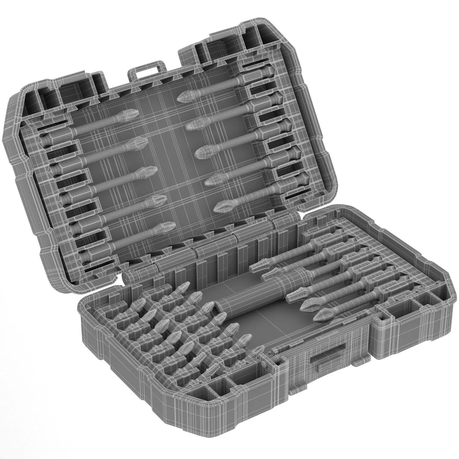 Dewalt FLEX TORQUE SCREWDRIVING BIT SET 25 PIECES Low-poly 3D model_5