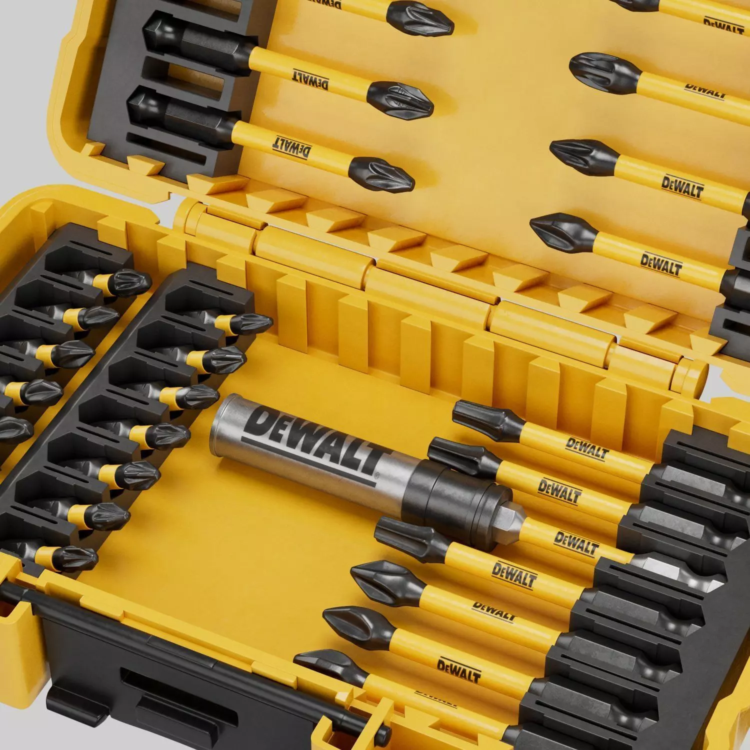 Dewalt FLEX TORQUE SCREWDRIVING BIT SET 25 PIECES Low-poly 3D model_4