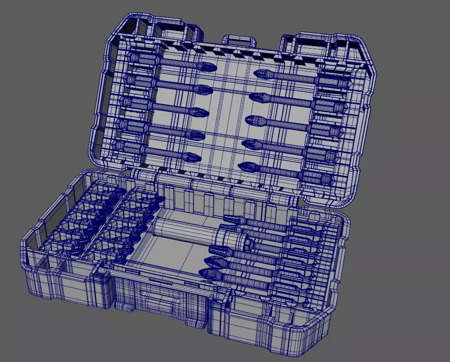 Dewalt FLEX TORQUE SCREWDRIVING BIT SET 25 PIECES Low-poly 3D model_11
