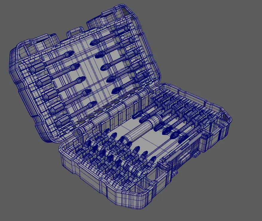 Dewalt FLEX TORQUE SCREWDRIVING BIT SET 25 PIECES Low-poly 3D model_13