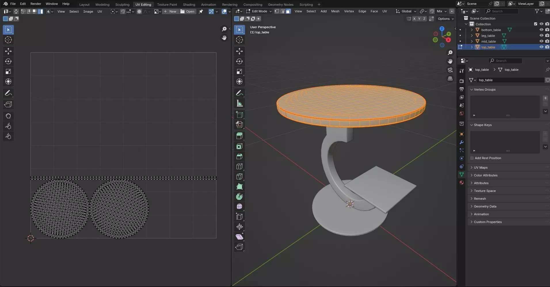 Round Table CG17 3D model_10
