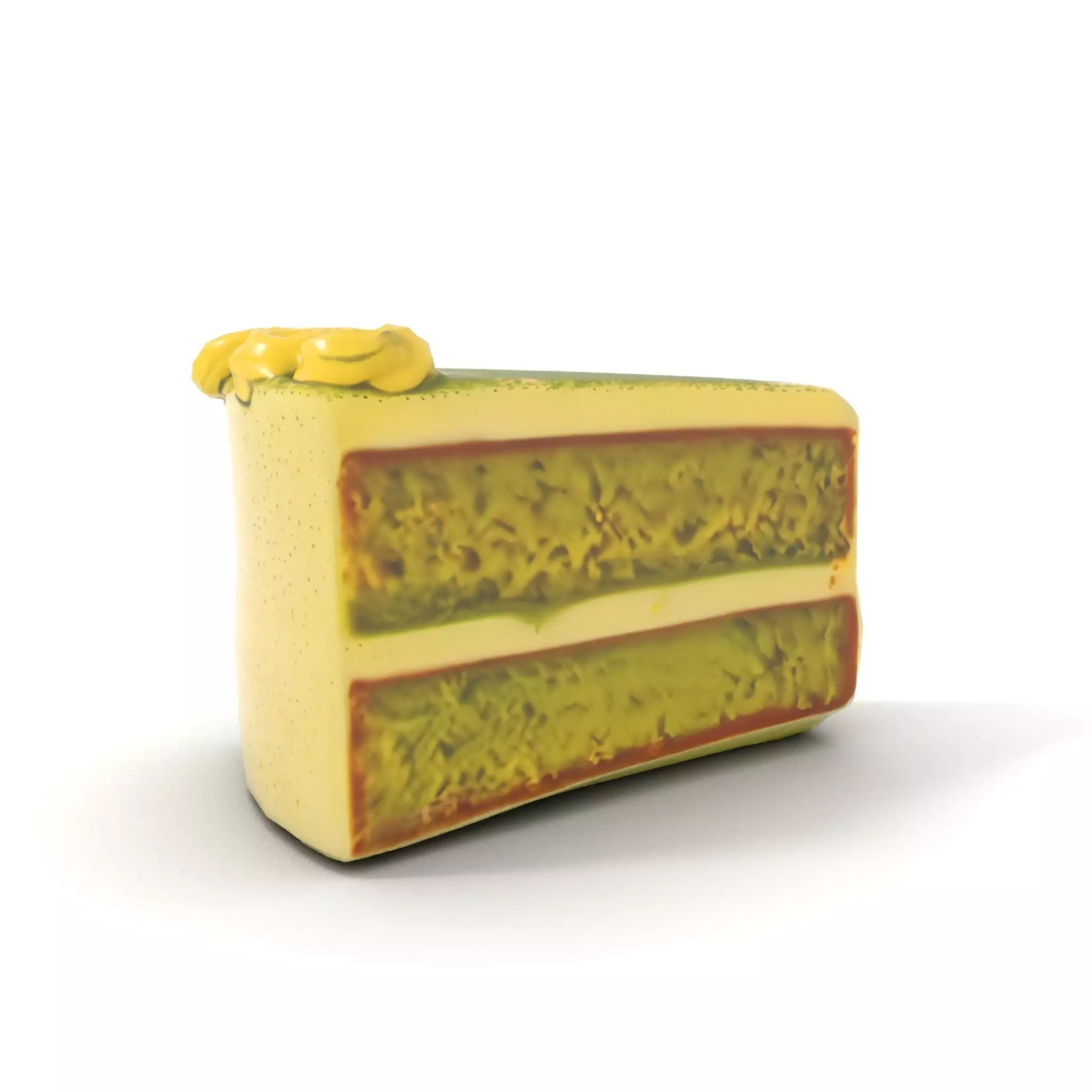 Matcha Cake Slice model pack Low-poly 3D model_31