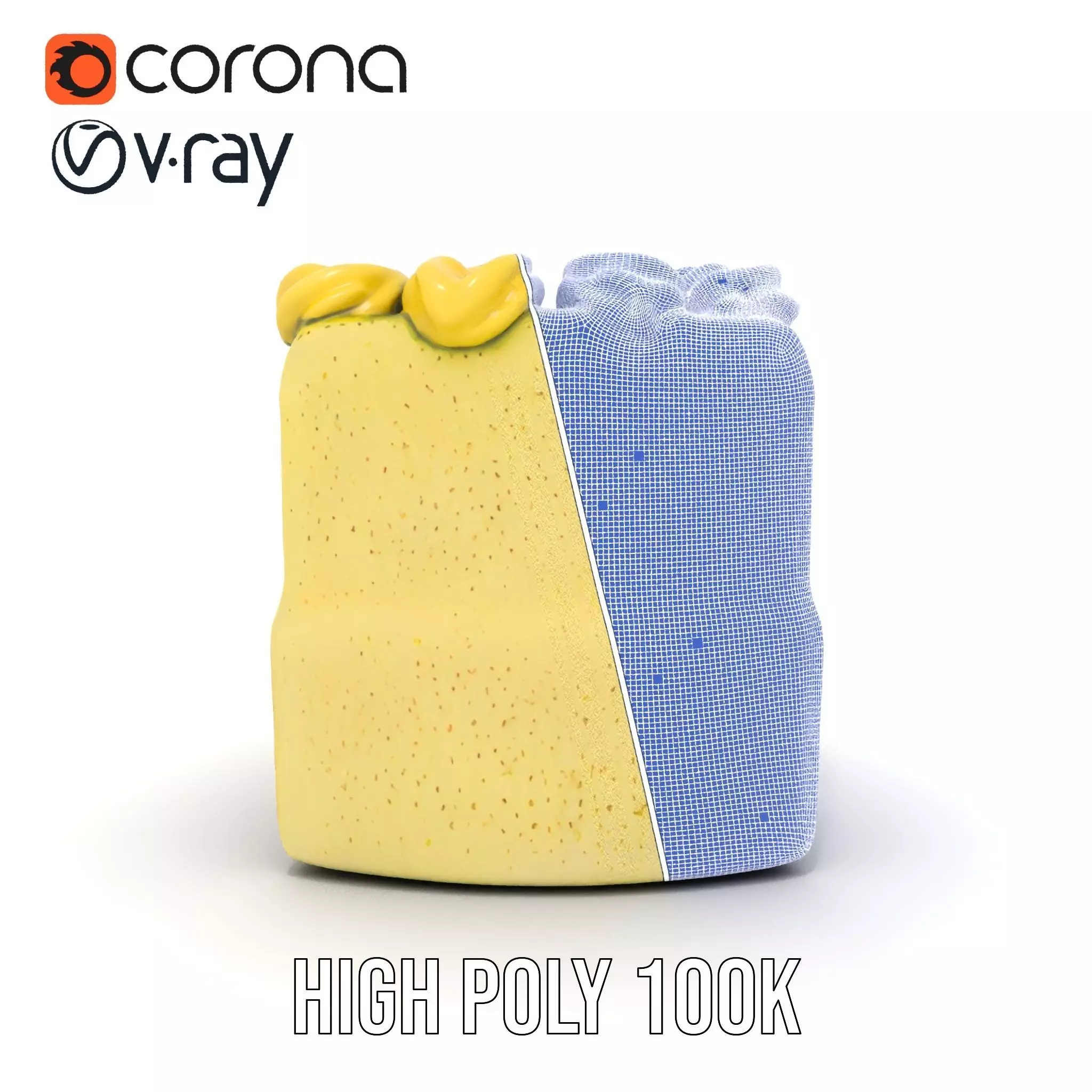 Matcha Cake Slice model pack Low-poly 3D model_33