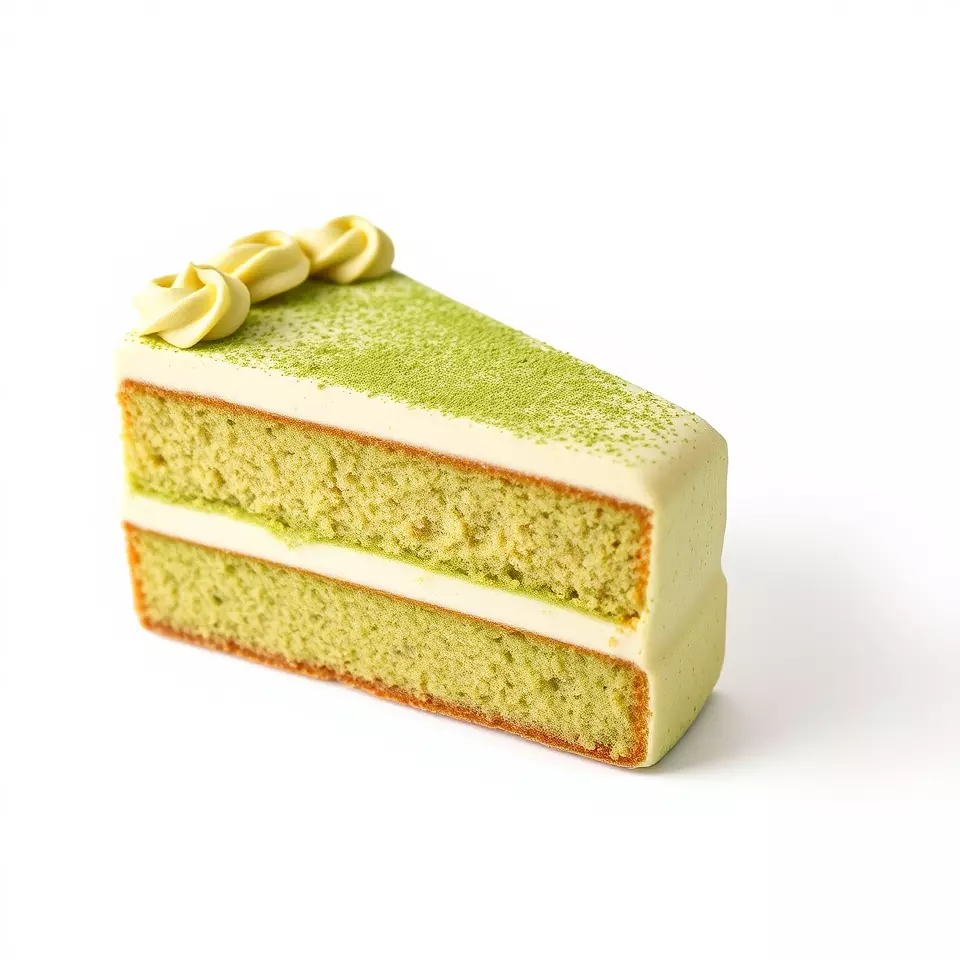 Matcha Cake Slice model pack Low-poly 3D model_3