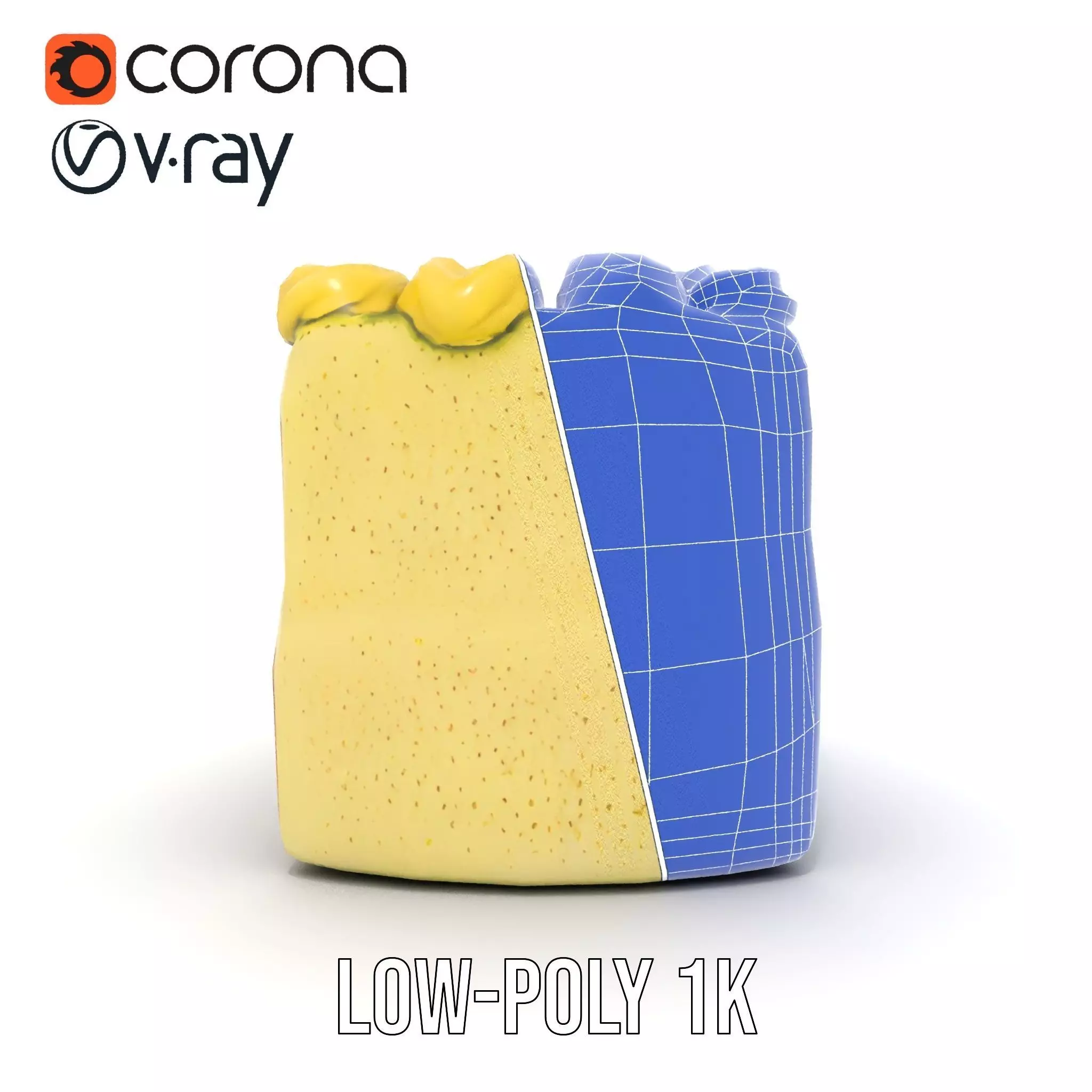 Matcha Cake Slice model pack Low-poly 3D model_26