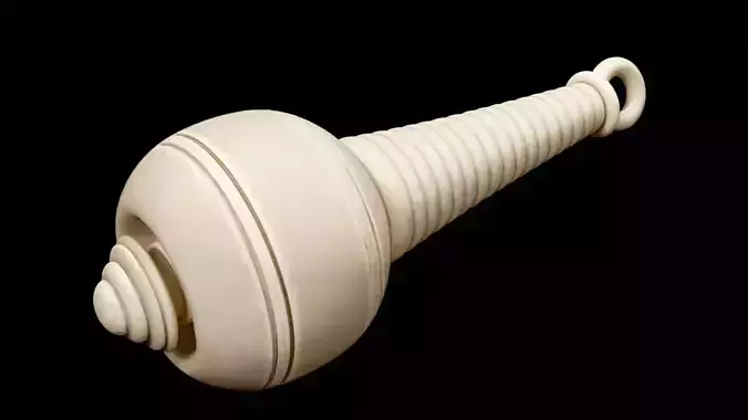 Hanuman Gada Pendant 3D Printable Model