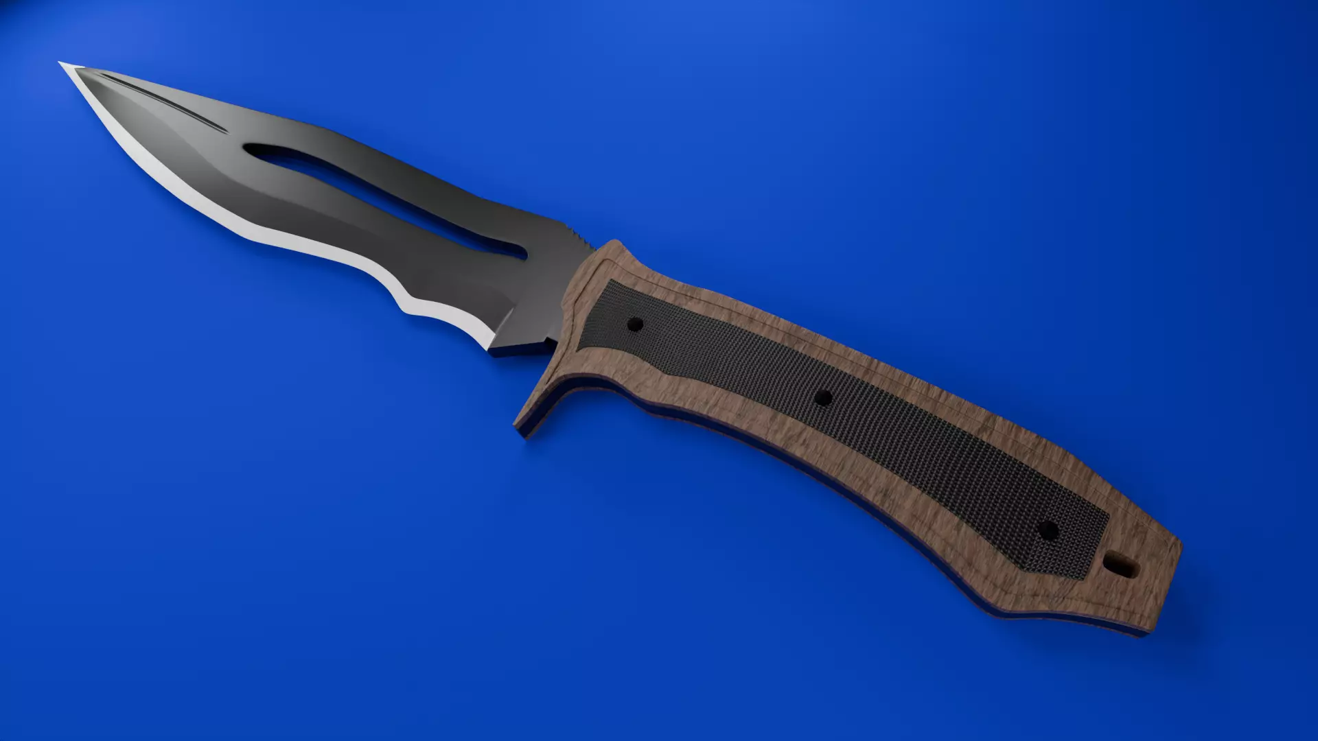 Sharpe and nice knife Low-poly 3D model