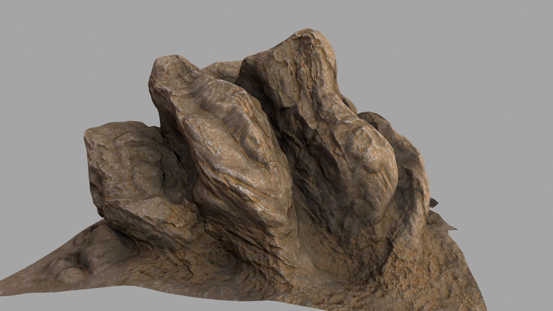 mount rock 3D model_5