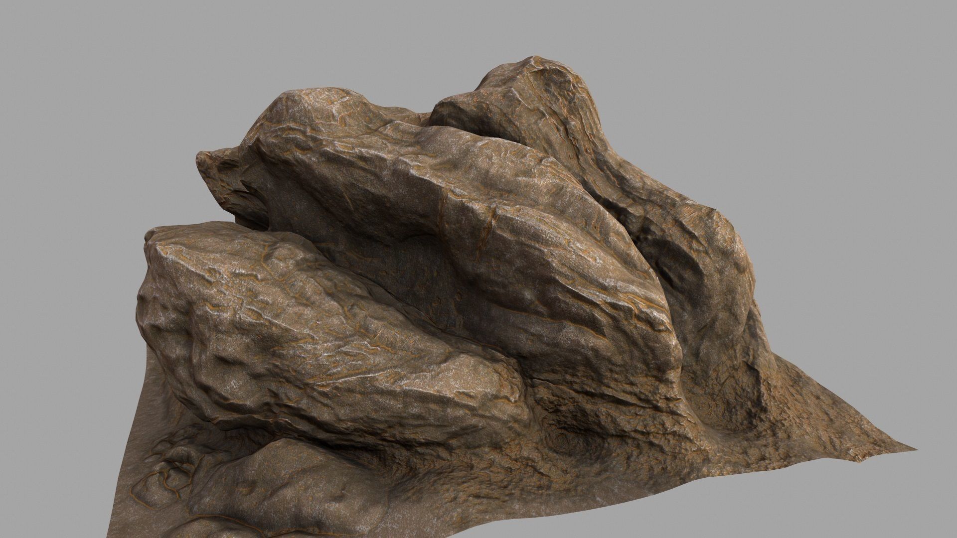 mount rock 3D model_6