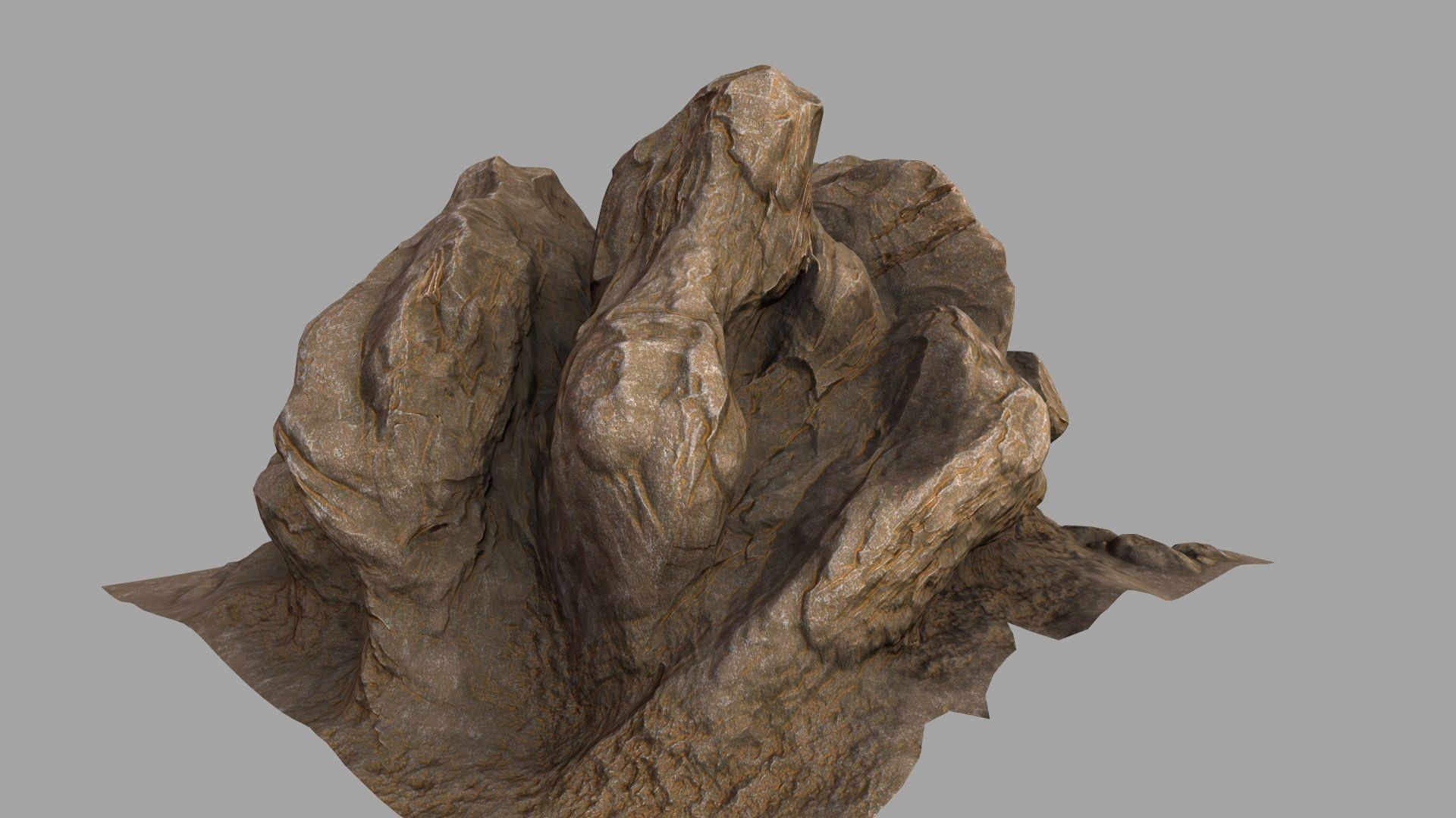 mount rock 3D model_3