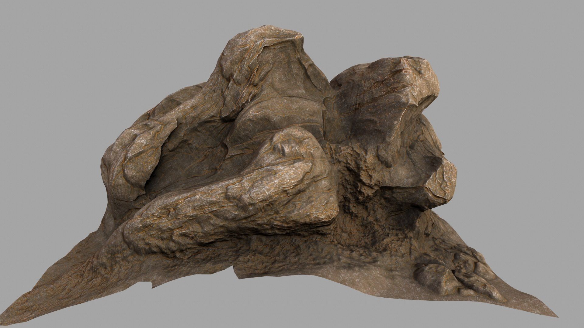 mount rock 3D model_7