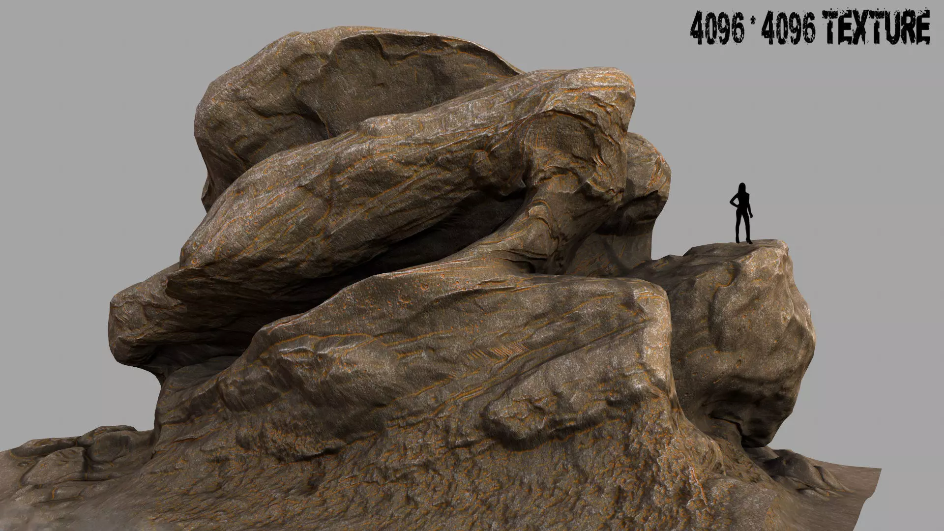 mount rock 3D model_0
