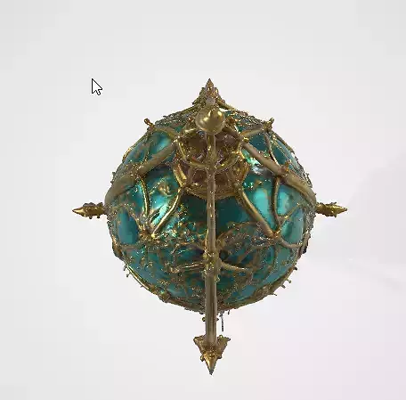 Decorative Pendant 3D Model 3D model
