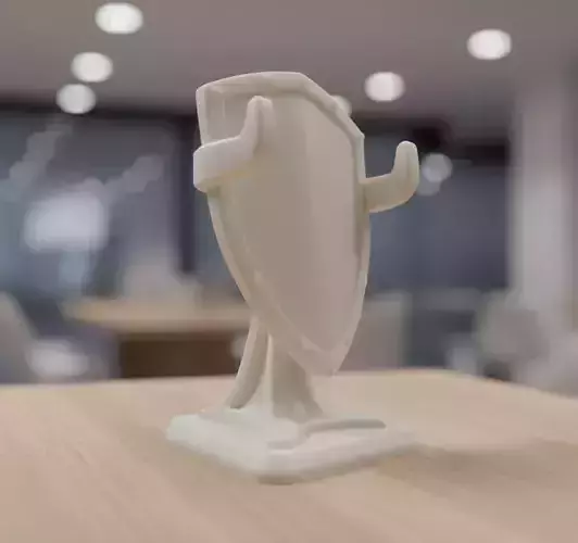 Shield Display Stand 3D Print Model