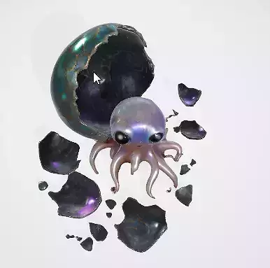 Sci-Fi Alien Character 3D Model