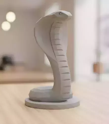 Snake Guardian Desk Ornament 3D Print Model