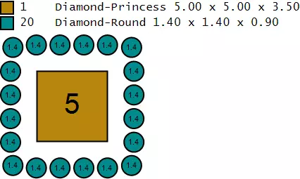 Luxury Gemstone Wedding Rings 3D model 3D print model_6