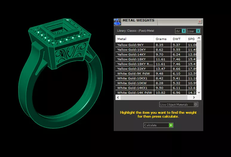 Luxury Gemstone Wedding Rings 3D model 3D print model_8