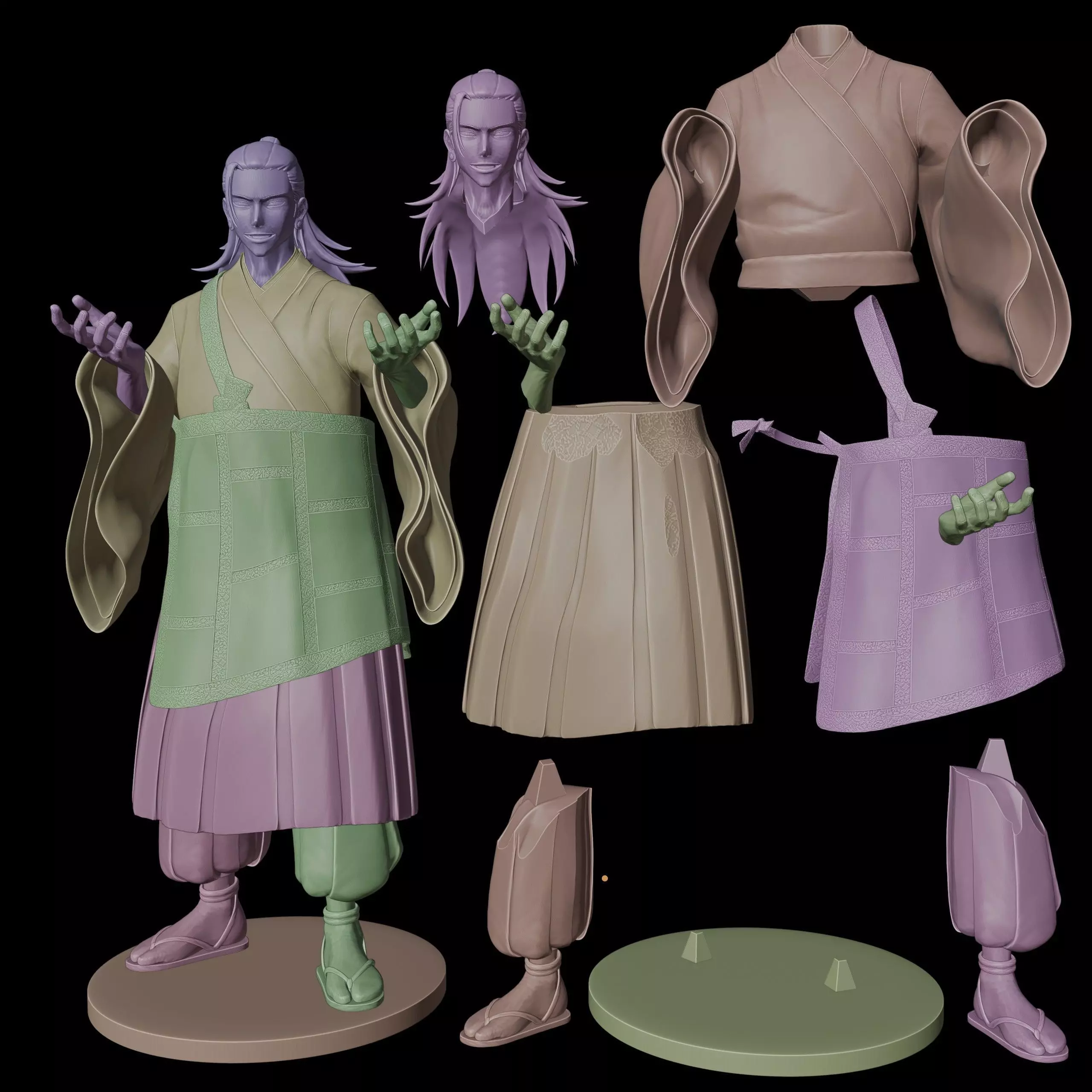 Suguru Geto 3D print model_12