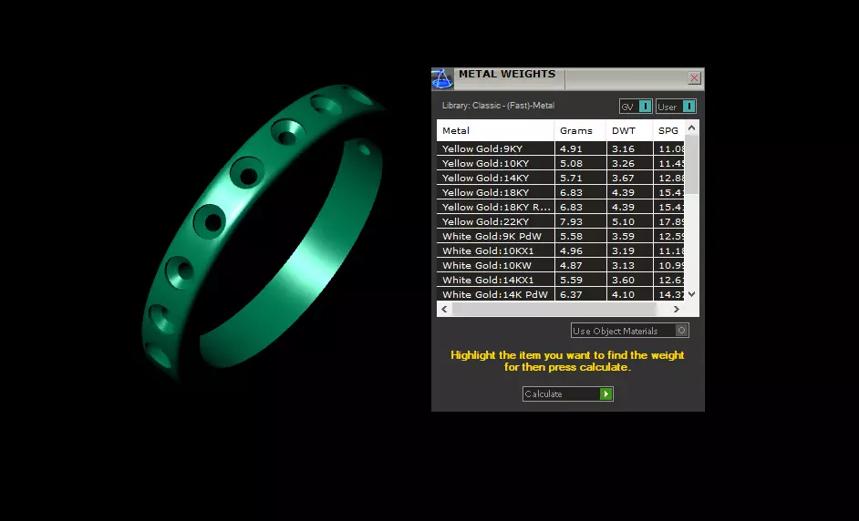 simple gold ring with diamond 3D print model_7