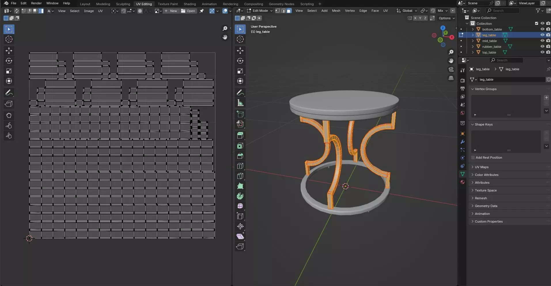 Round Table CG21 3D model_10