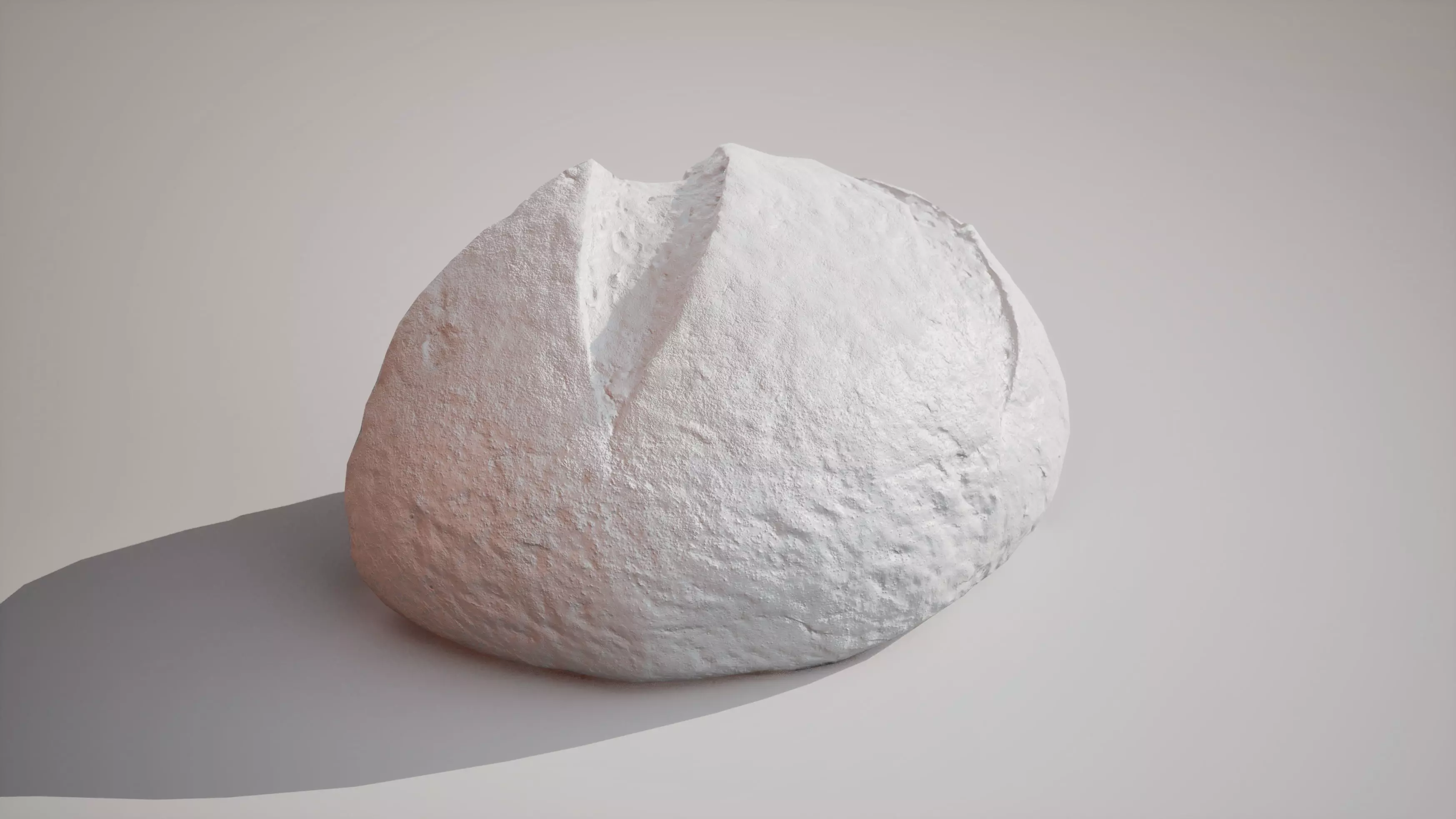 Half of rye bread Game ready model 3K triangles 4K PBR textures Low-poly 3D model_10