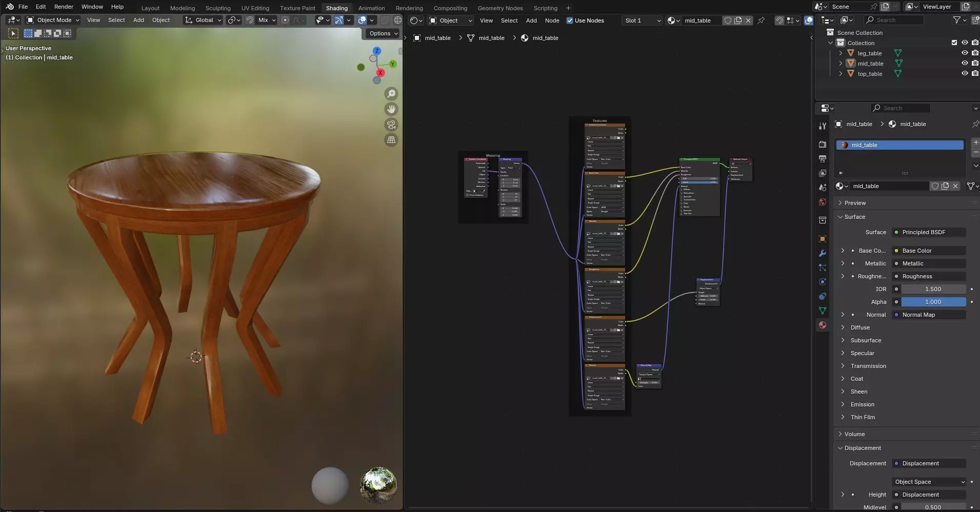 Round Table CG23 3D model_11