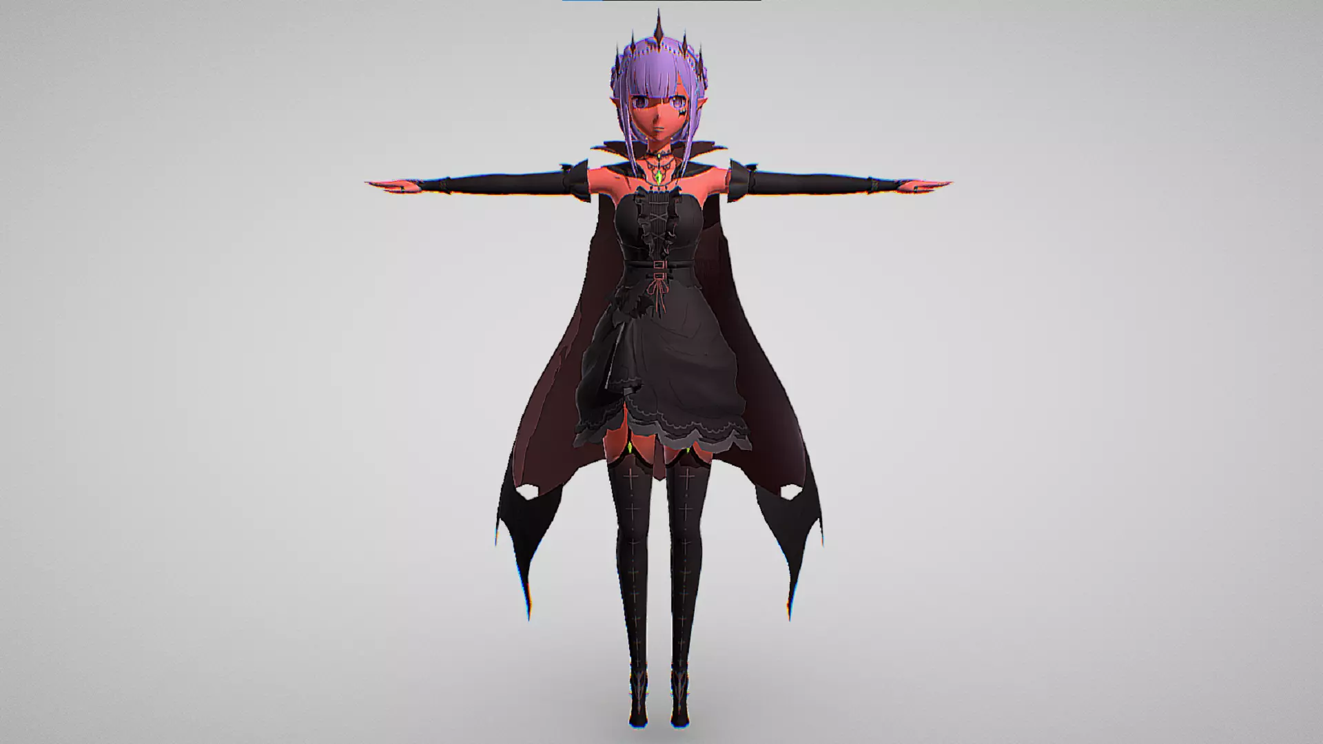 Emilia - Halloween Skin - Re-Zero Infinity  Low-poly 3D model_1