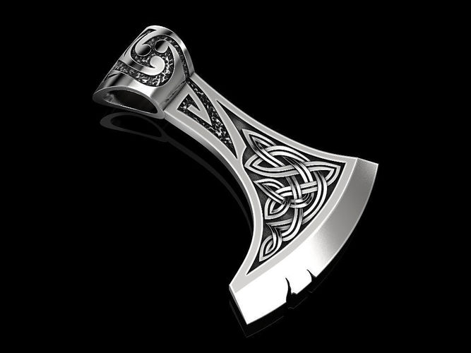 Pendant Axe 3D print model