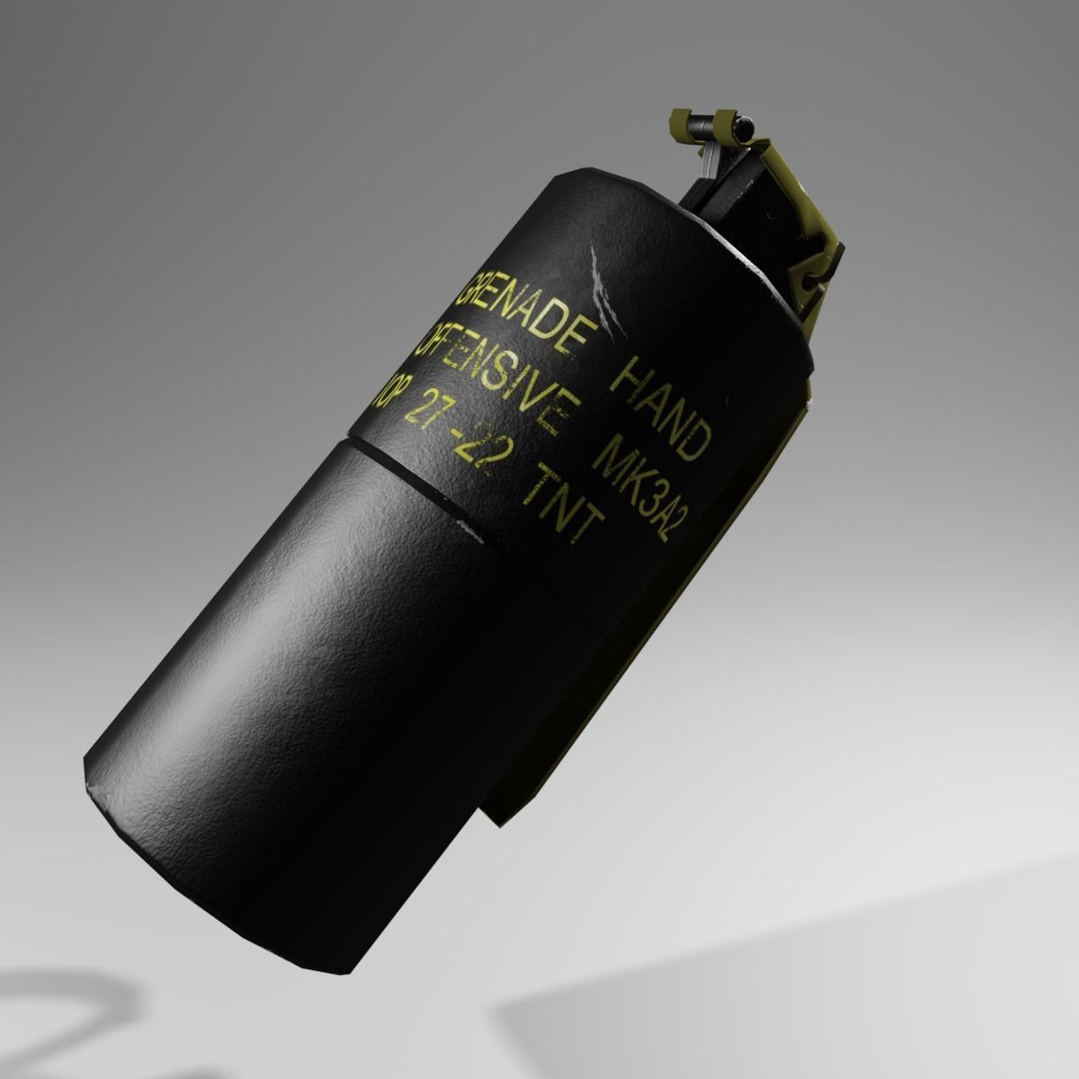MK3A2 Concussion grenade Low-poly 3D model_13