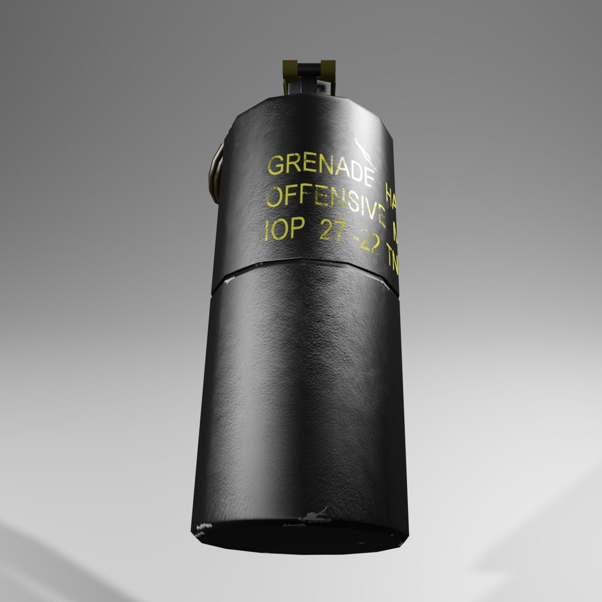 MK3A2 Concussion grenade Low-poly 3D model_11