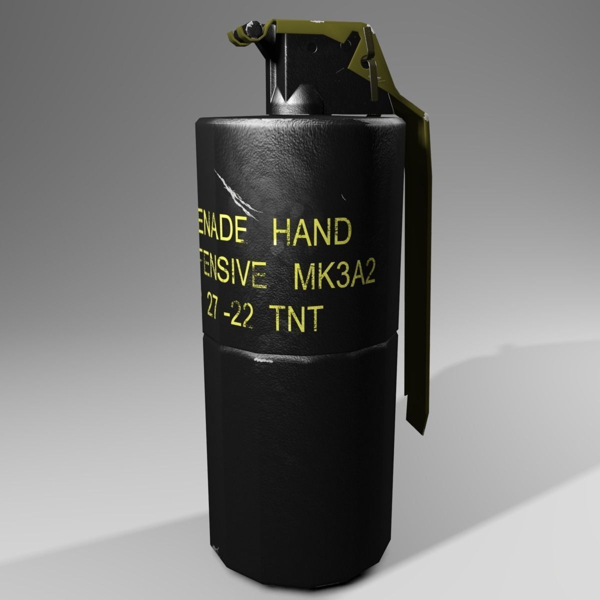 MK3A2 Concussion grenade Low-poly 3D model_6