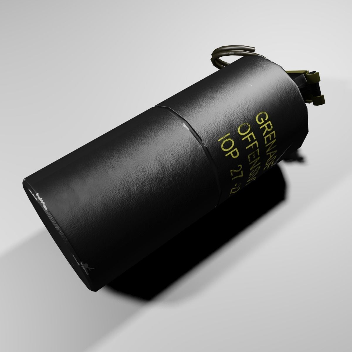 MK3A2 Concussion grenade Low-poly 3D model_3