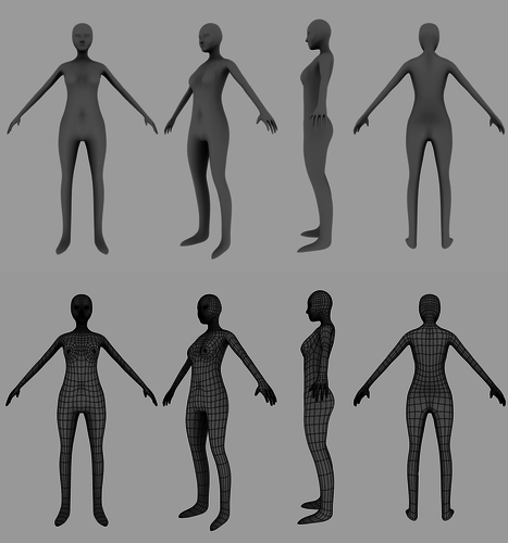 Low poly Female Low poly Woman Free low-poly 3D model