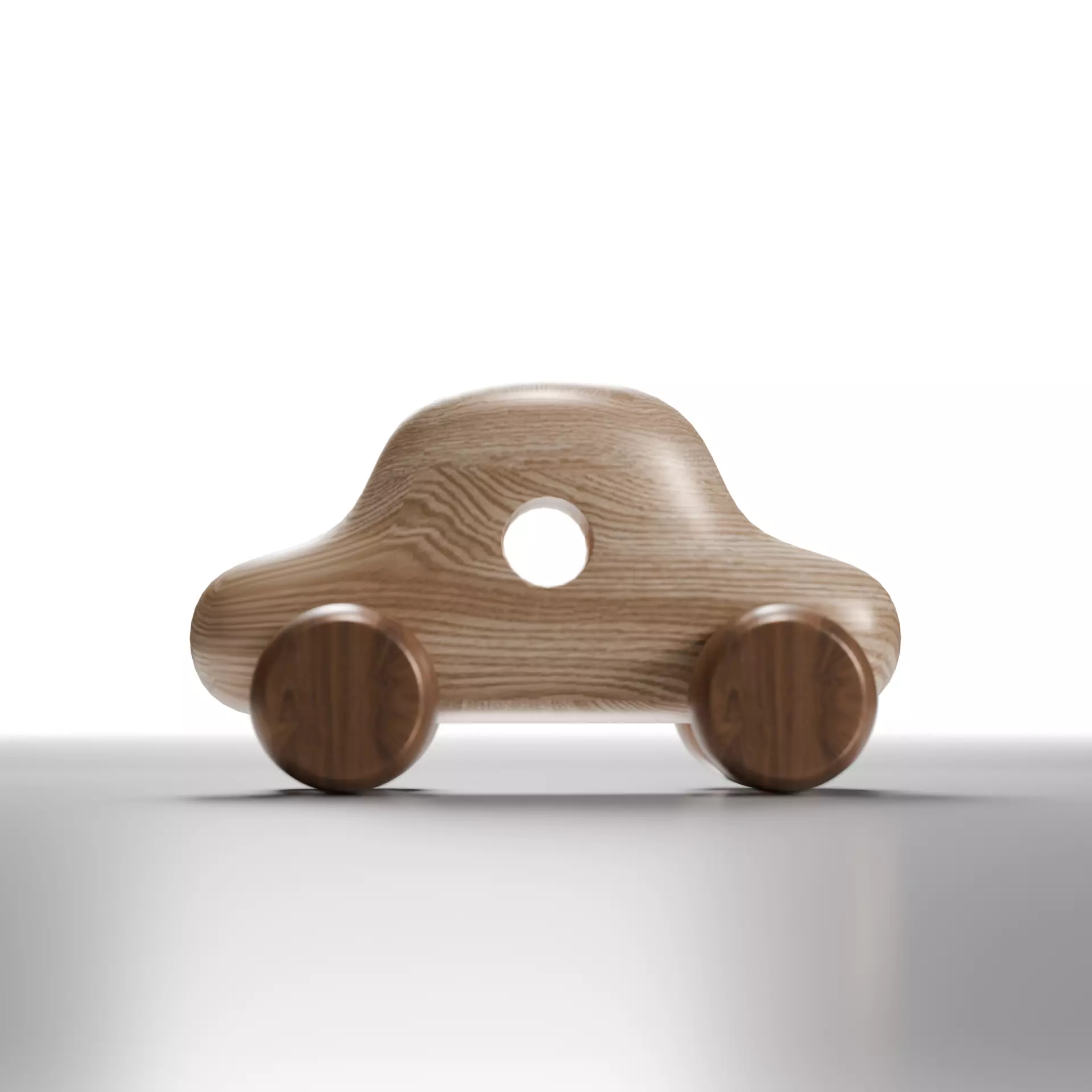 wooden toy car 3D model_4