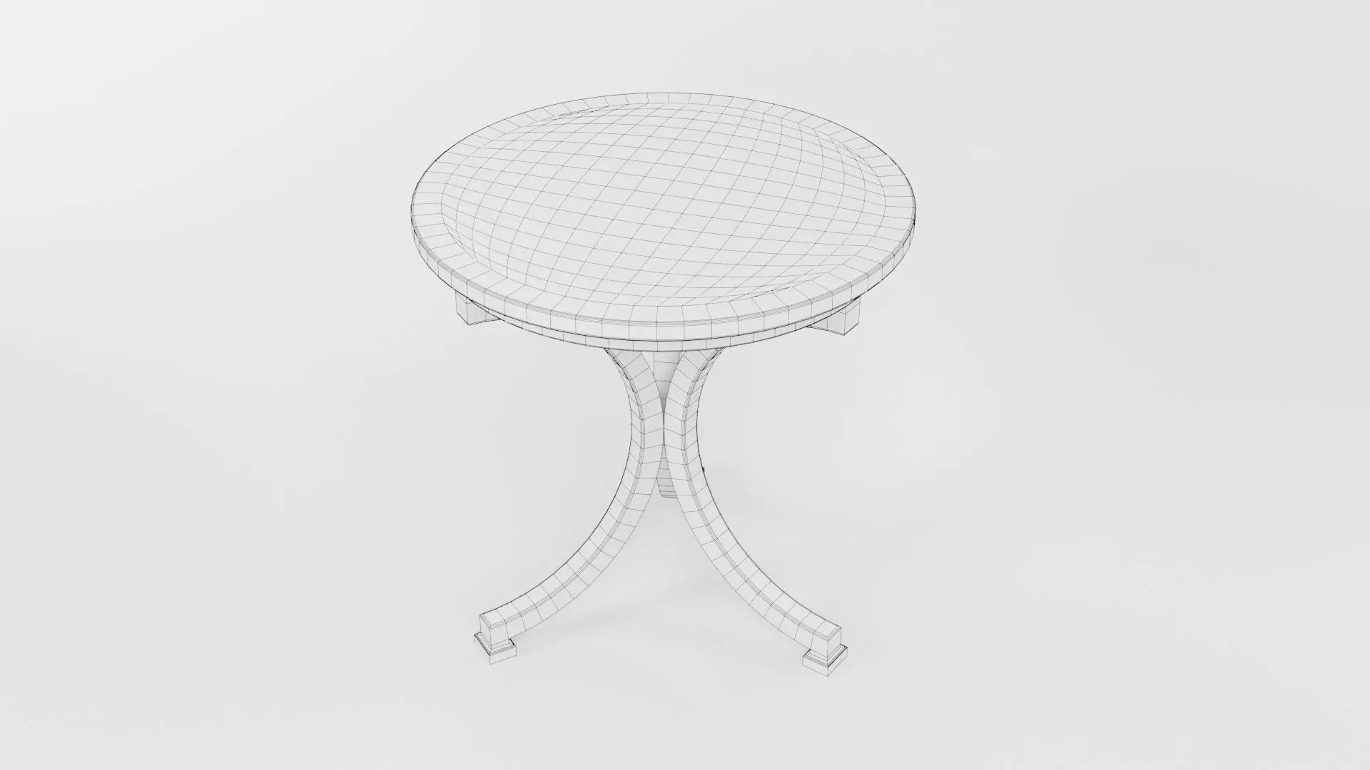 Round Table CG26 3D model_6