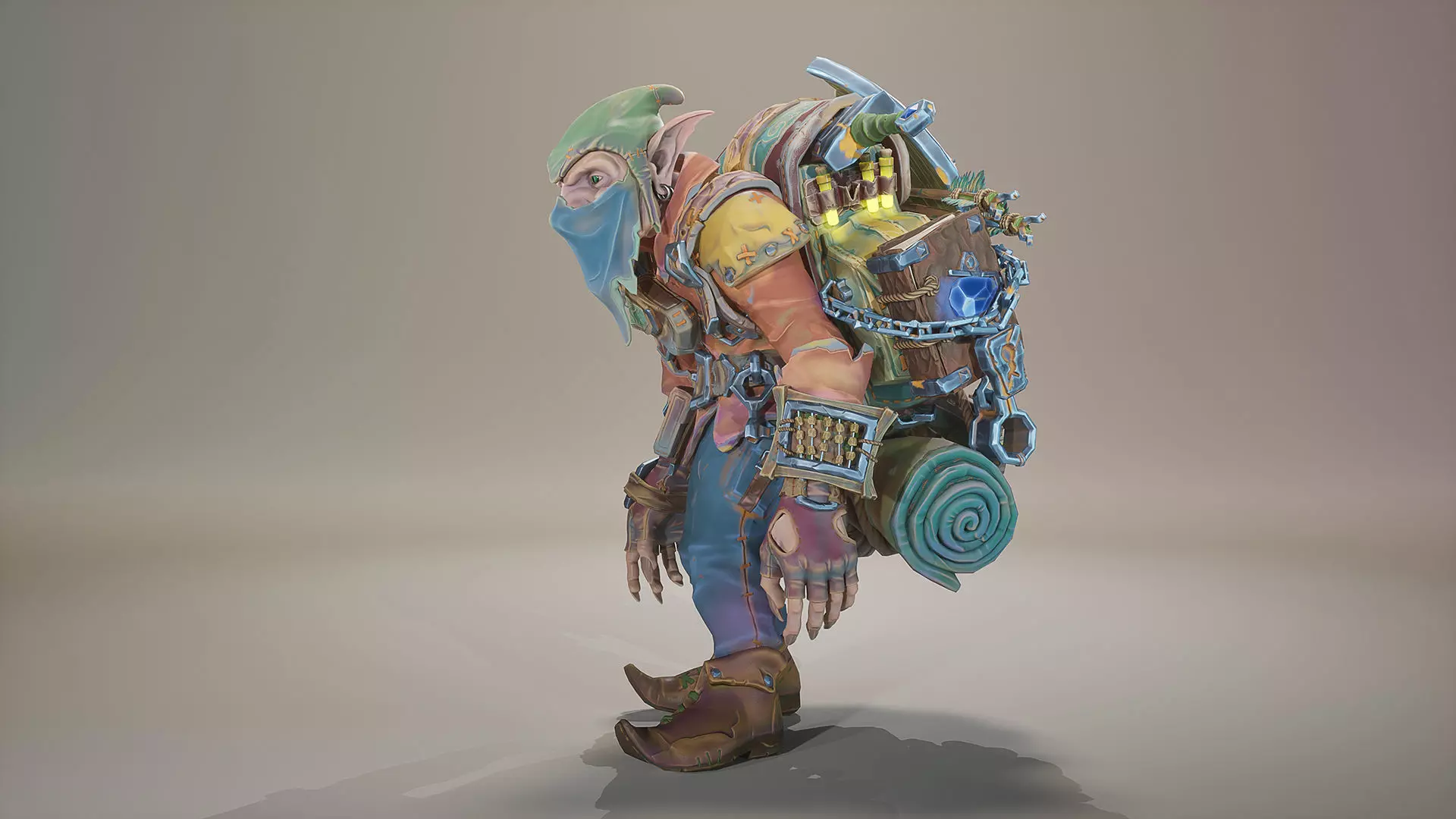 Goblin STY01 Low-poly 3D model_8