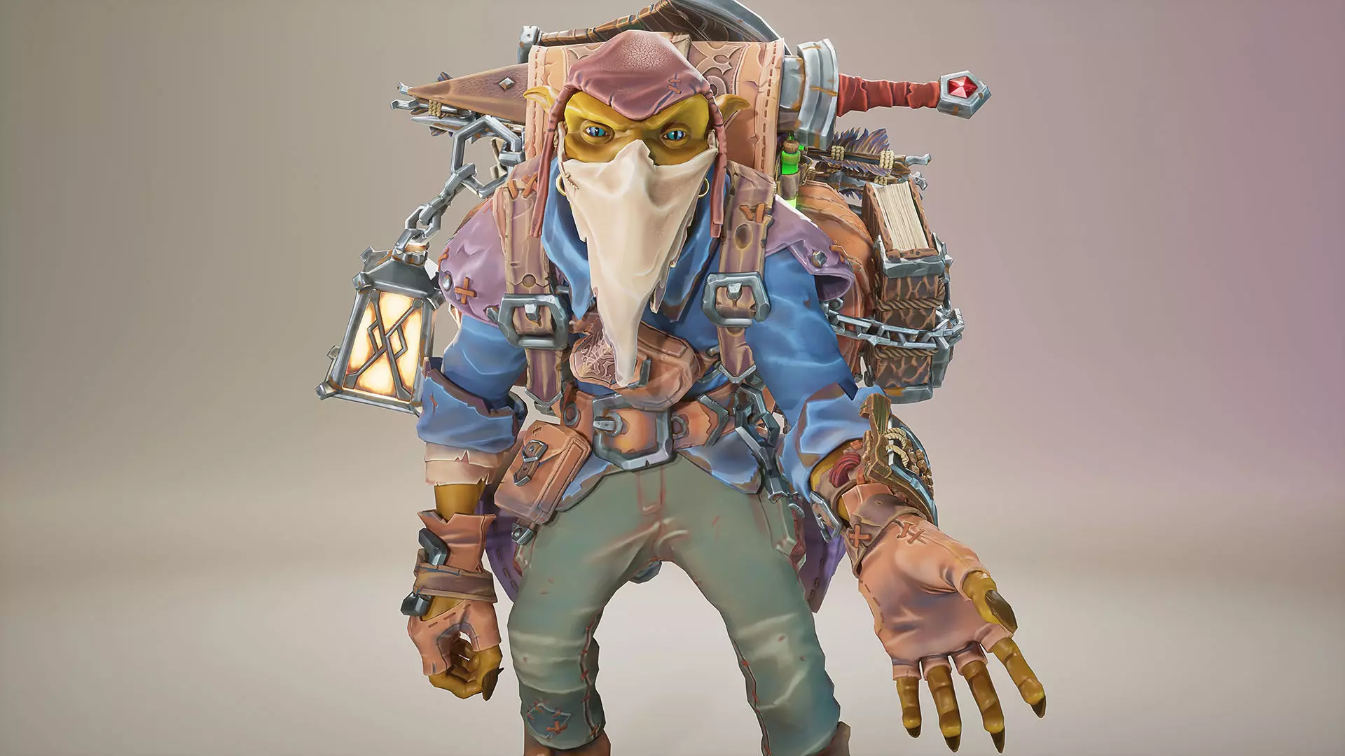 Goblin STY01 Low-poly 3D model_3