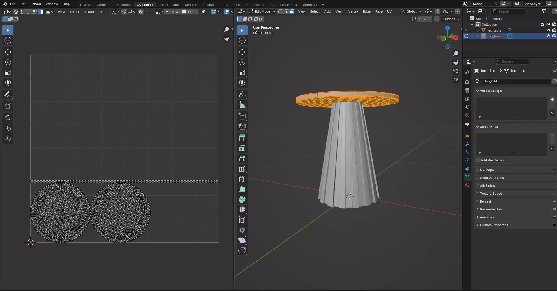 Round Table CG28 3D model_10