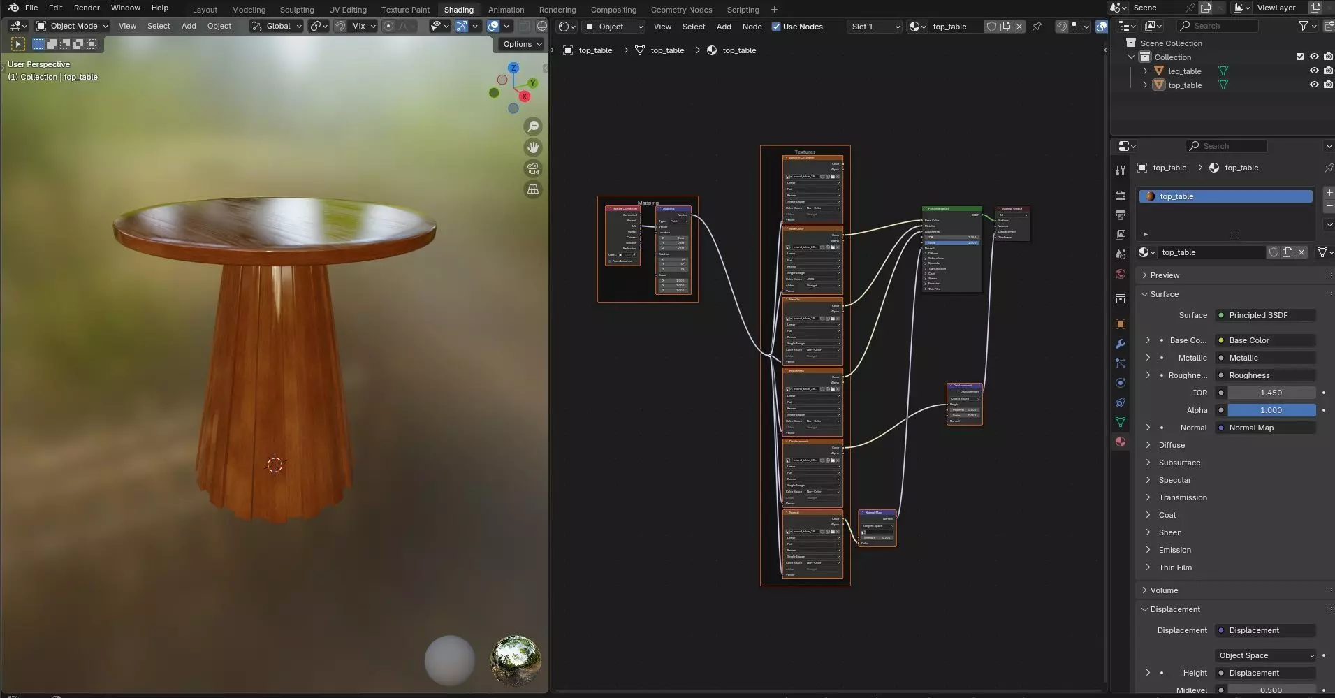 Round Table CG28 3D model_11