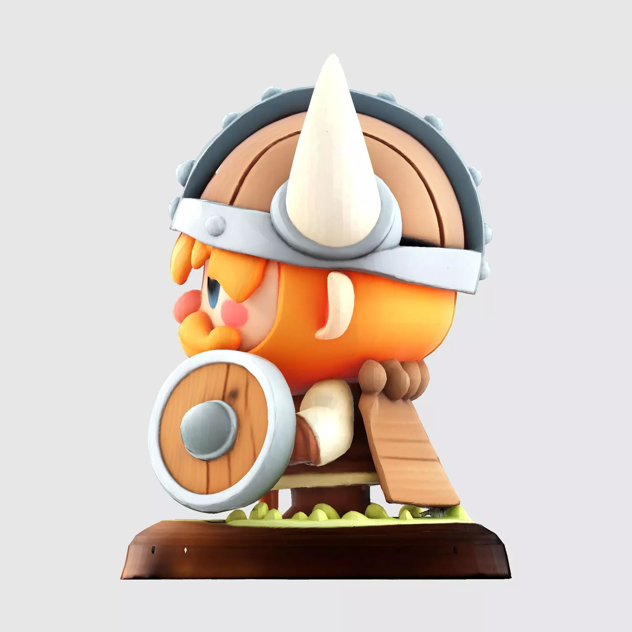 Cute Cartoon Viking Warrior 3D Model - Optimized for 3D Printing 3D print model_8