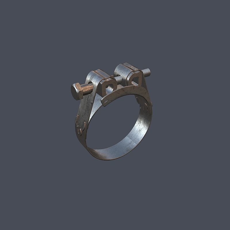 Collection of screws nuts and bolts 3D model_38