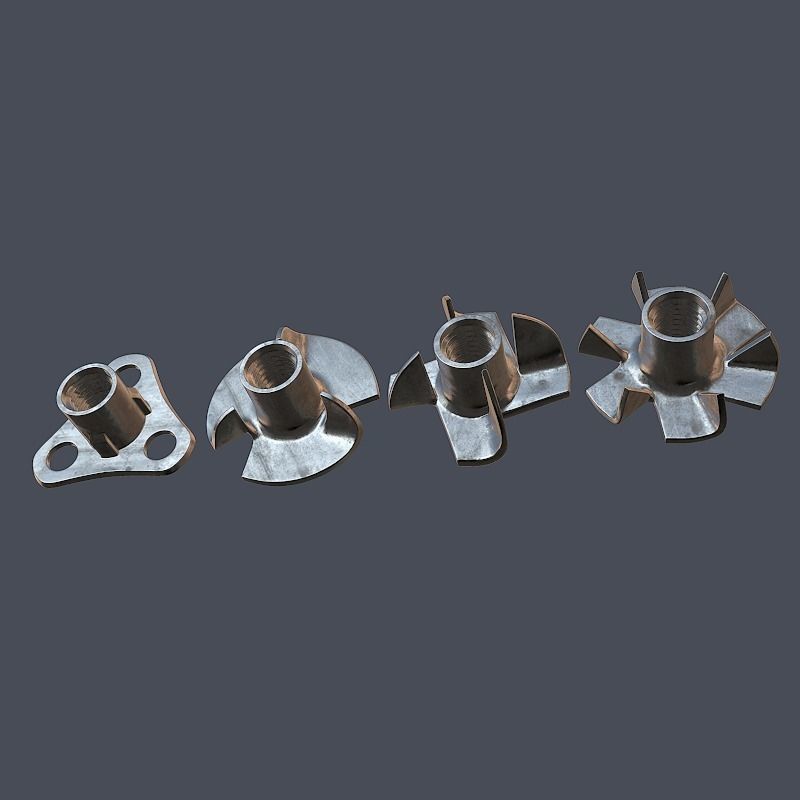 Collection of screws nuts and bolts 3D model_14