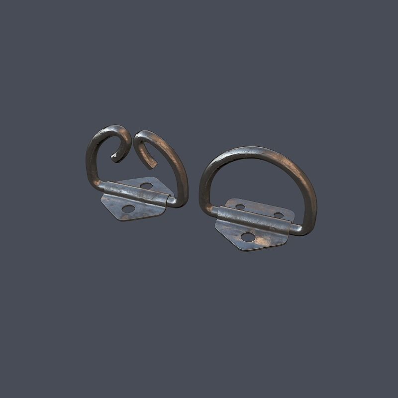Collection of screws nuts and bolts 3D model_26